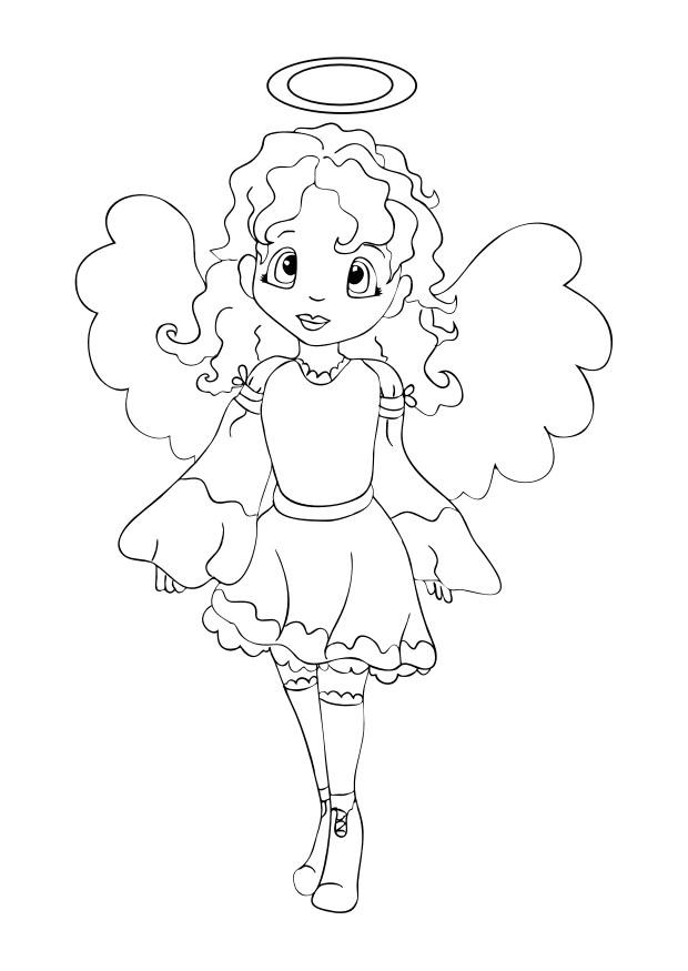Dibujo para colorear AA¡ngel